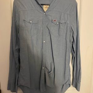 Denim long sleeve top